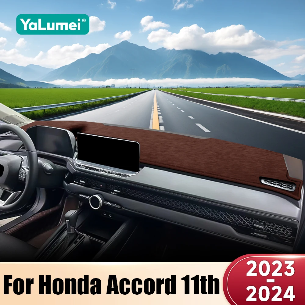 

For Honda Accord 11th 2023 2024 2025 Car Dashboard Cover Dash Mat Sun Shade Instrument Panel Non-slip Pad Accessories