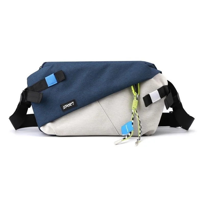 Bolso de mensajero multifunción para hombre, bandolera de hombro de gran capacidad, tela Oxford para pecho deportivo, Unisex, nueva tendencia