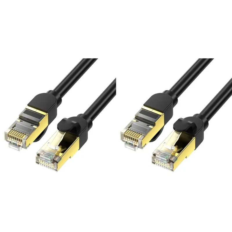 B49C 2X Cat8 40Gbps Ethernet Cable 1.5M 2000Mhz High Speed Internet Double Shield Networking For PS5 PC Router