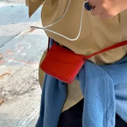 Borsa a tracolla da donna con cerniera comoda borsa a tracolla piccola multicolore borsa a tracolla portatile da donna