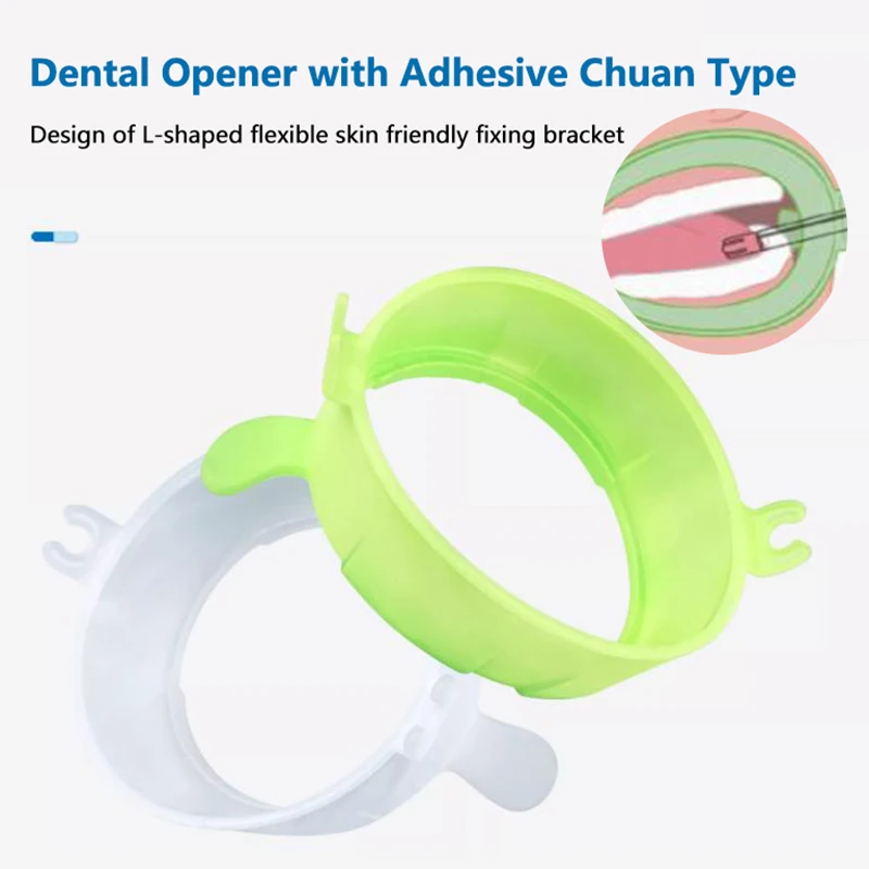 1 Pcs Dental Lip Cheek Retractor Mouth Opener Smile Face Saliva Tube Holder L/M/S Green White Orange