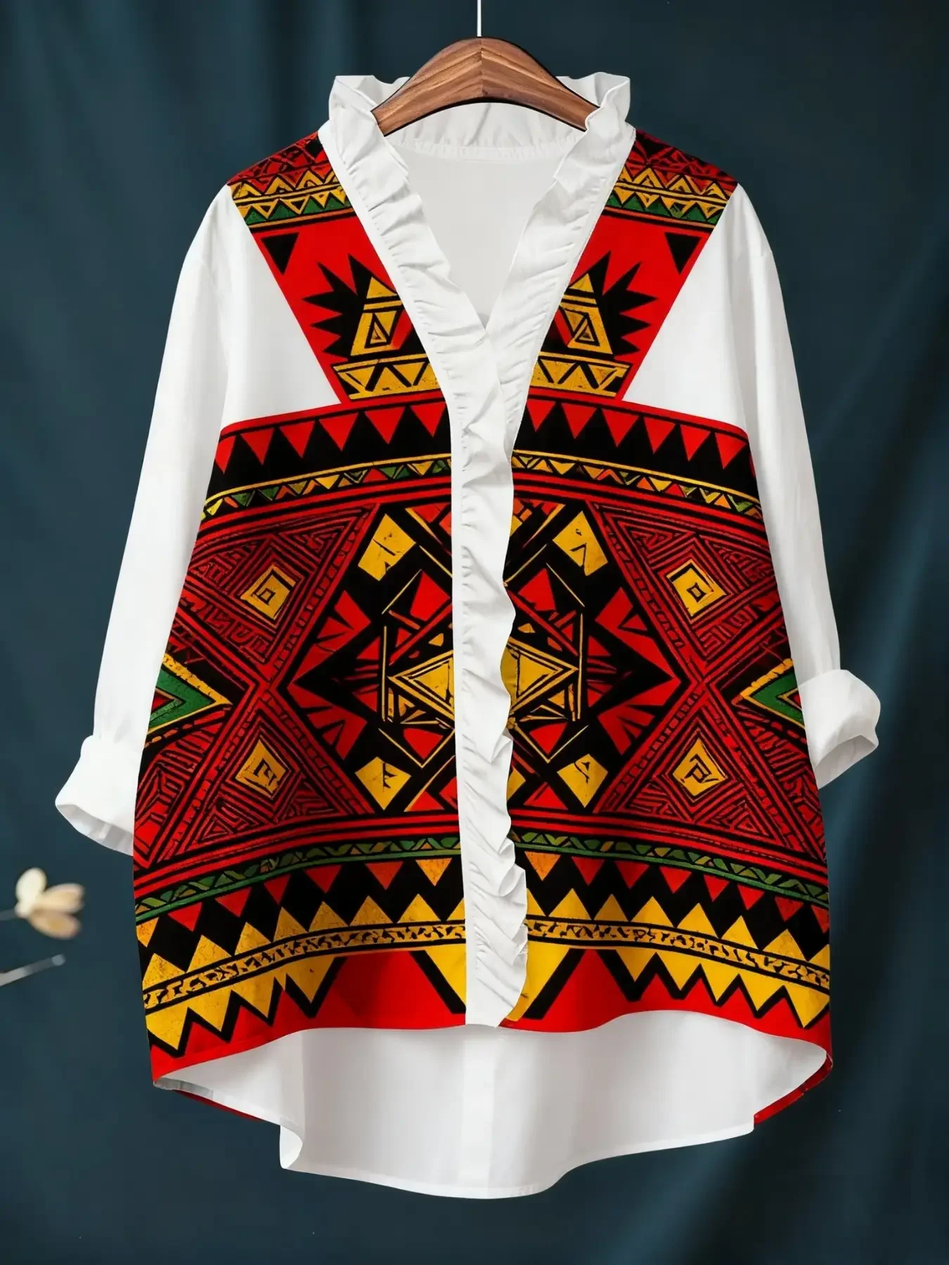 2026 Women's Long Sleeve Lace Shirt, Vintage with Various Exquisite Pattern Designs, Ideal gift, machine washable