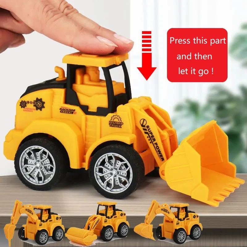 

1 шт. инженерный автомобиль, игрушки, пластиковый литый под давлением строительный экскаватор, модель грузовика для детей, забавный подарок на день рождения для мальчиков