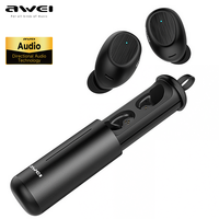 Awei T55 TWS Wireless Earphones Bluetooth Headphones Touch Control Earbuds With Mic In-ear Waterproof IPX4 Gaming Sport Headset