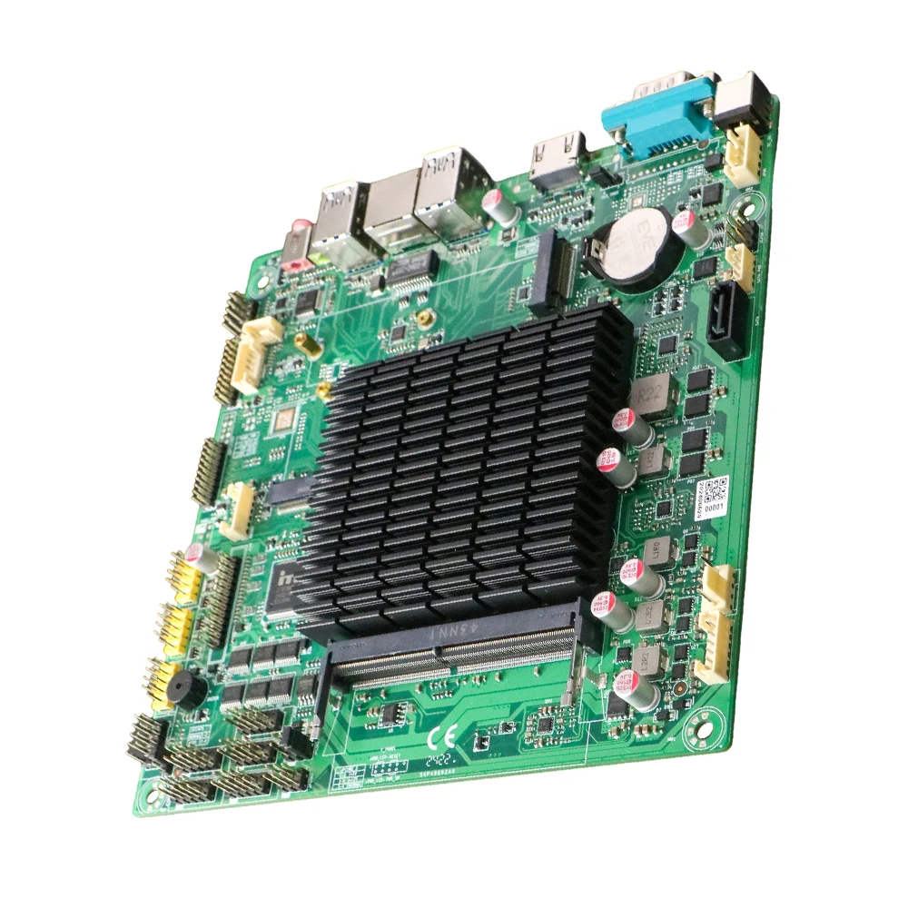 Fanless Mini ITX   N5095 Motherboard for POS Machine