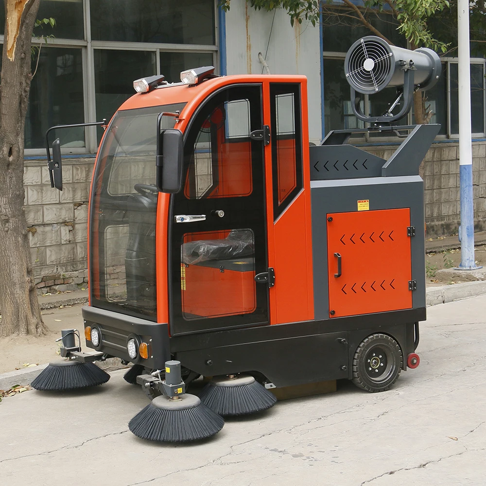 YG Customized Road Sweeping Vehicle Warehouse Sweeping Machine Electric Street Sweeper Truck Ride On Floor Sweeper Ground Cleani