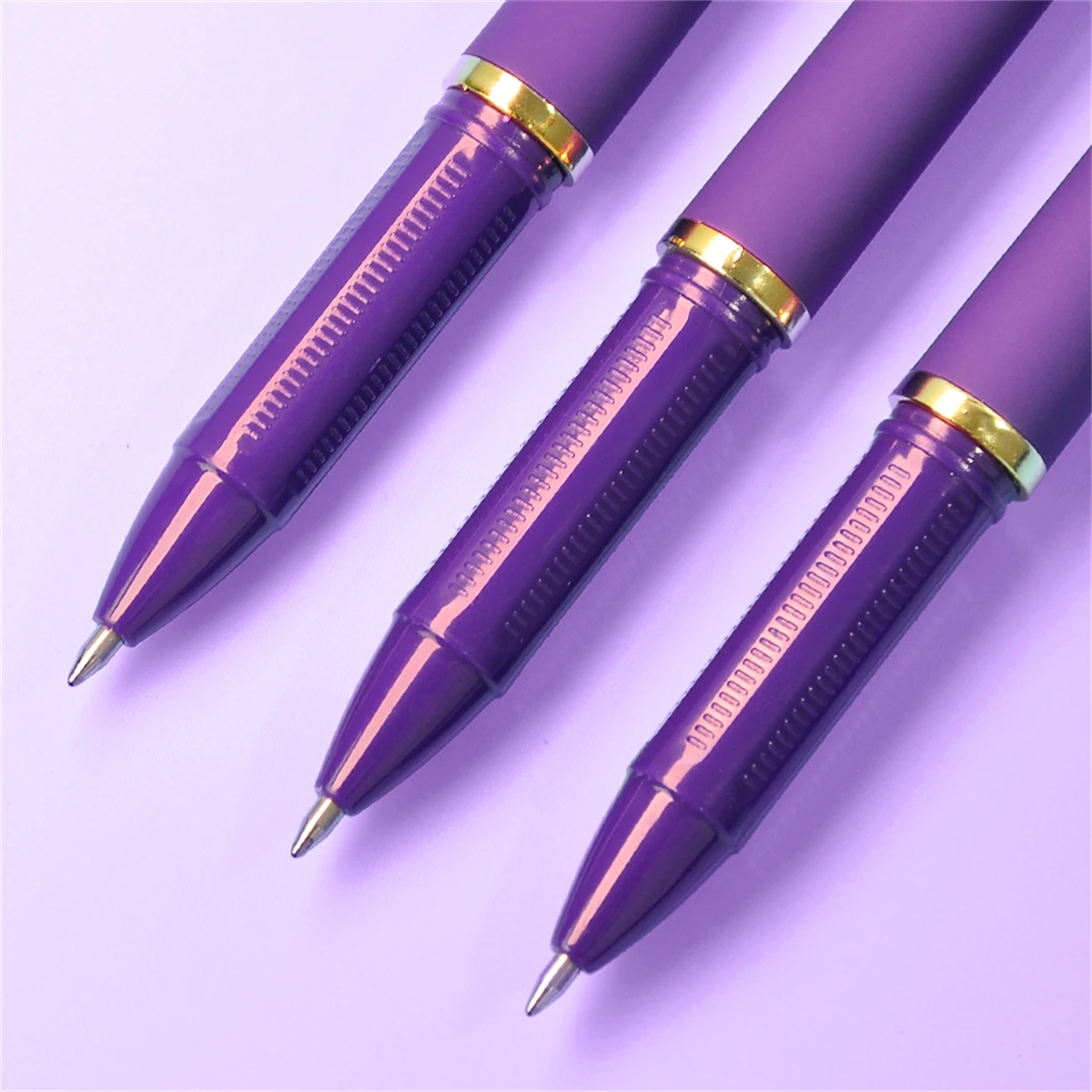 Imagem -06 - Caneta Neutra de Grande Capacidade Preto Azul Roxo Verde Tinta Vermelha 0.7 mm Carbono Caligrafia Professor Business Signature Pcs Conjunto