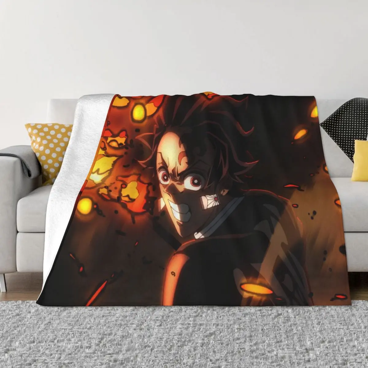 

Demon Slayer 000514 Домашние одеяла для домашних животных Дорожное одеяло Одеяла и пледы Зимнее теплое одеяло Плед