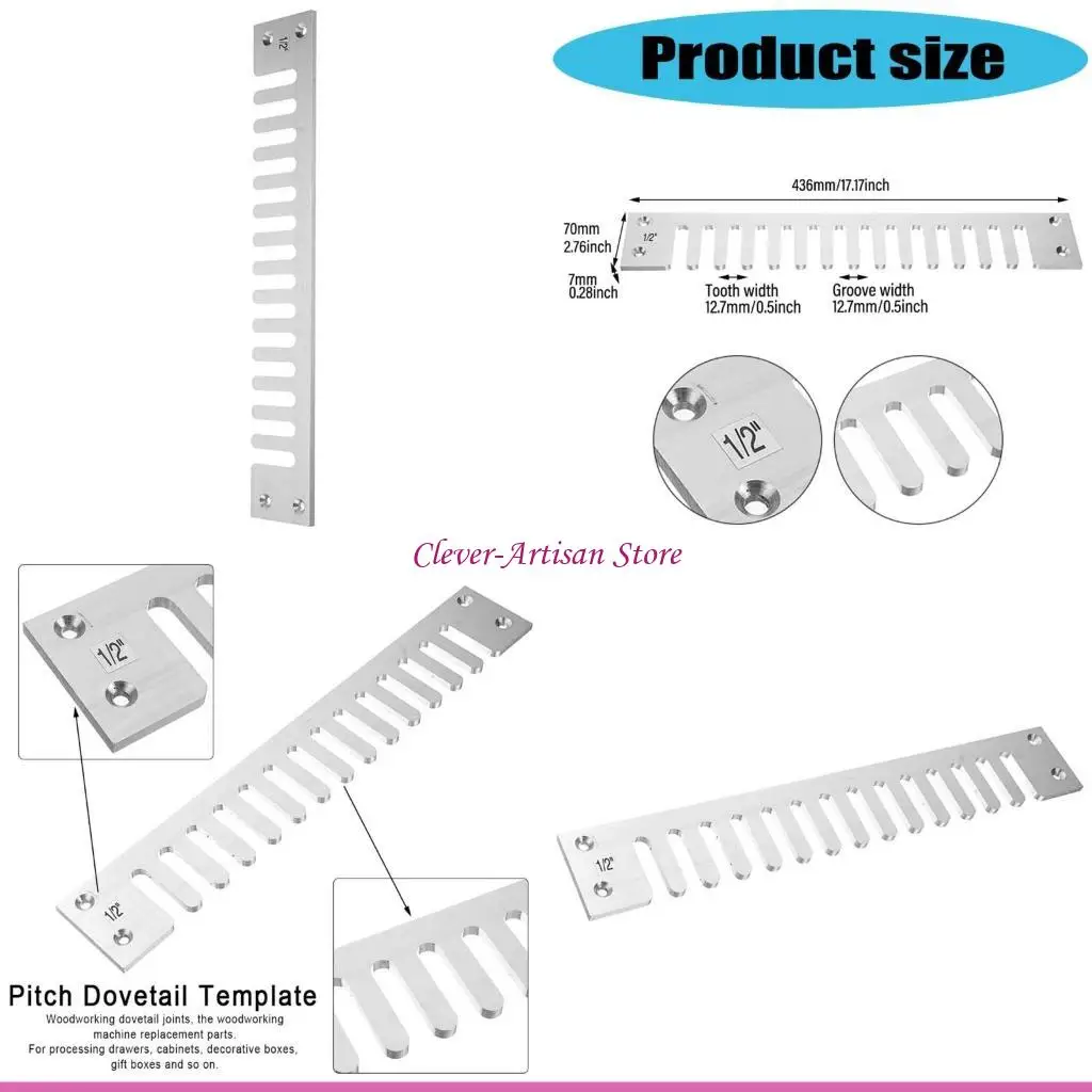 

E06B Dovetail Template Router Template Kits for Through Dovetail and Box Joints