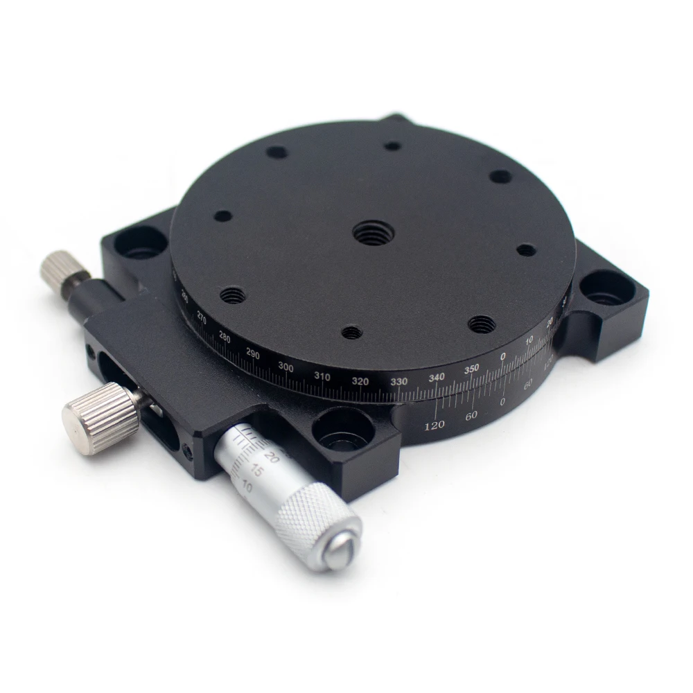 RS60-L Manual R-Axis Rotary Stage Precision Fine Adjustment Turntable Work Platform