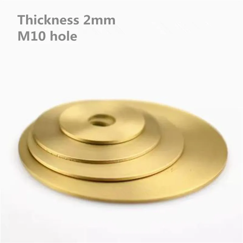M10 Brass Circular Plate Copper Circular Decorative Gasket Nordic Pendant Light Decorative Circle Lighting Hardware Accessories