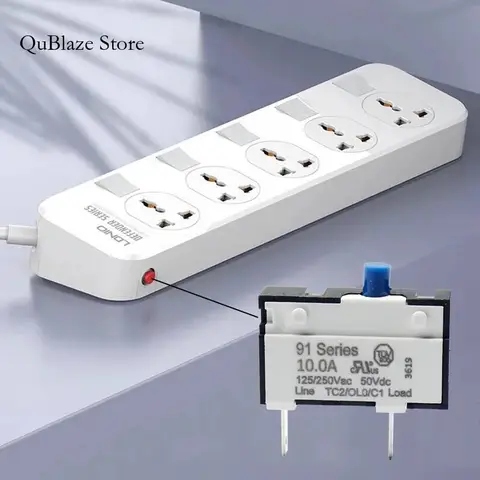 Kuoyuh 91 Series Cleaner 1A2A3A4A5A Thermal Circuit Breaker Power Plug Board Coffee Pot Mixer Is Applicable
