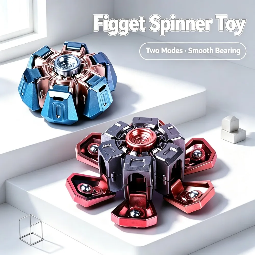 Creative Hand Spinner Stress Relief Toy DIY Rotating Fingertip Gyroscope Spinner Fidget Toys  Adult Cool Birthday Gifts