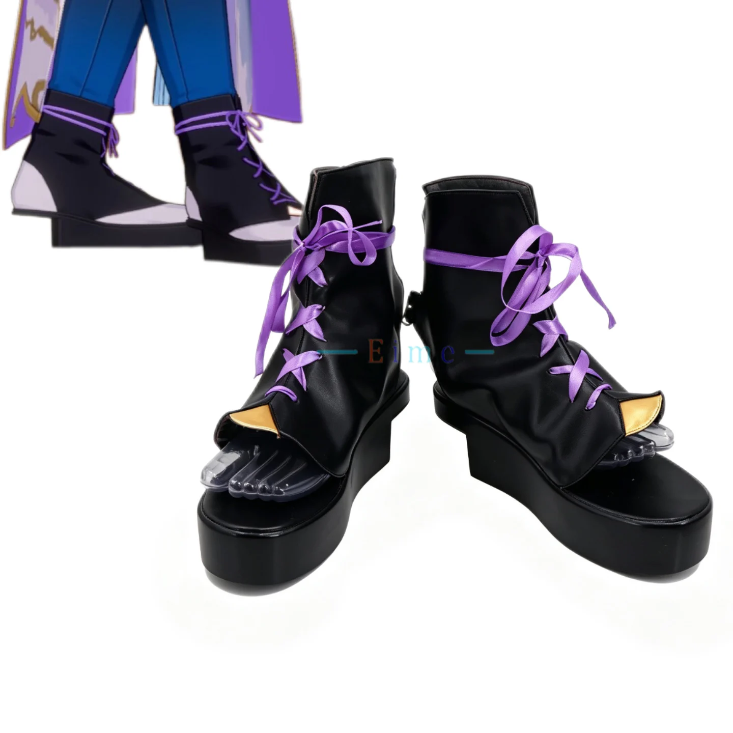 Sena Izumi Cosplay Shoes Game Ensemble Stars Cosplay Black Boots Big Size Halloween Party PU Shoes Custom Made