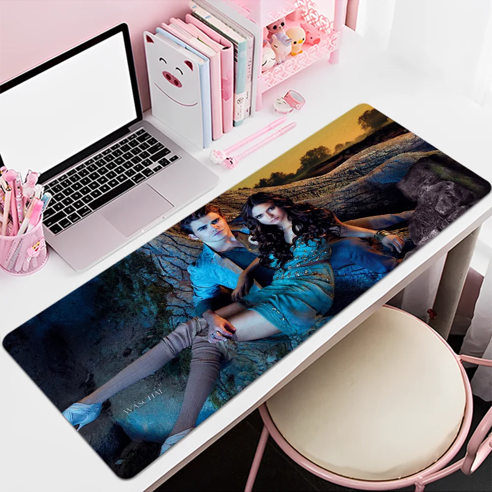 The Vampire Diaries Mousepad Custom Skin Cartoon Anime Gaming Mouse Pad Keyboard Mouse Mats Desk Mat Accessories Bedroom