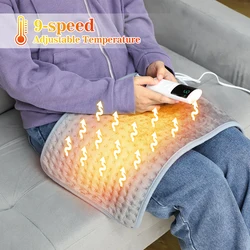 Electric Heating Pad Hot Heated Pad With 9 Heating Settings Winter Heat Pads For Home Office Travel School To Keep Body Warm