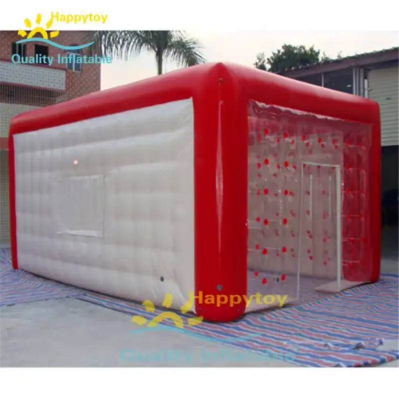 Tienda inflable de la cabina de burbujas del Pvc transparente del cubo