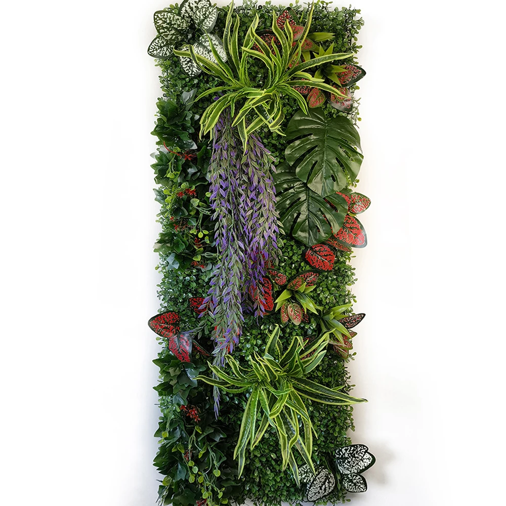 40X120CM Artificial Plant Wall Decoration Simulation Chlorophytum Comosum Grass Decoration Garden Fence Wedding Hotel Decoration