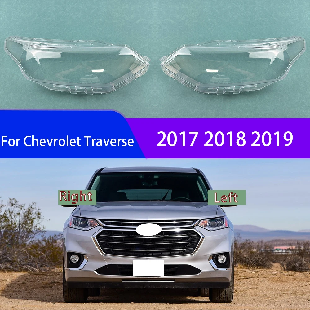 

For Chevrolet Traverse 2017 2018 2019 Car Accessories Headlamp Cover Transparent Shade Lamp Headlight Shell Lens Plexiglass