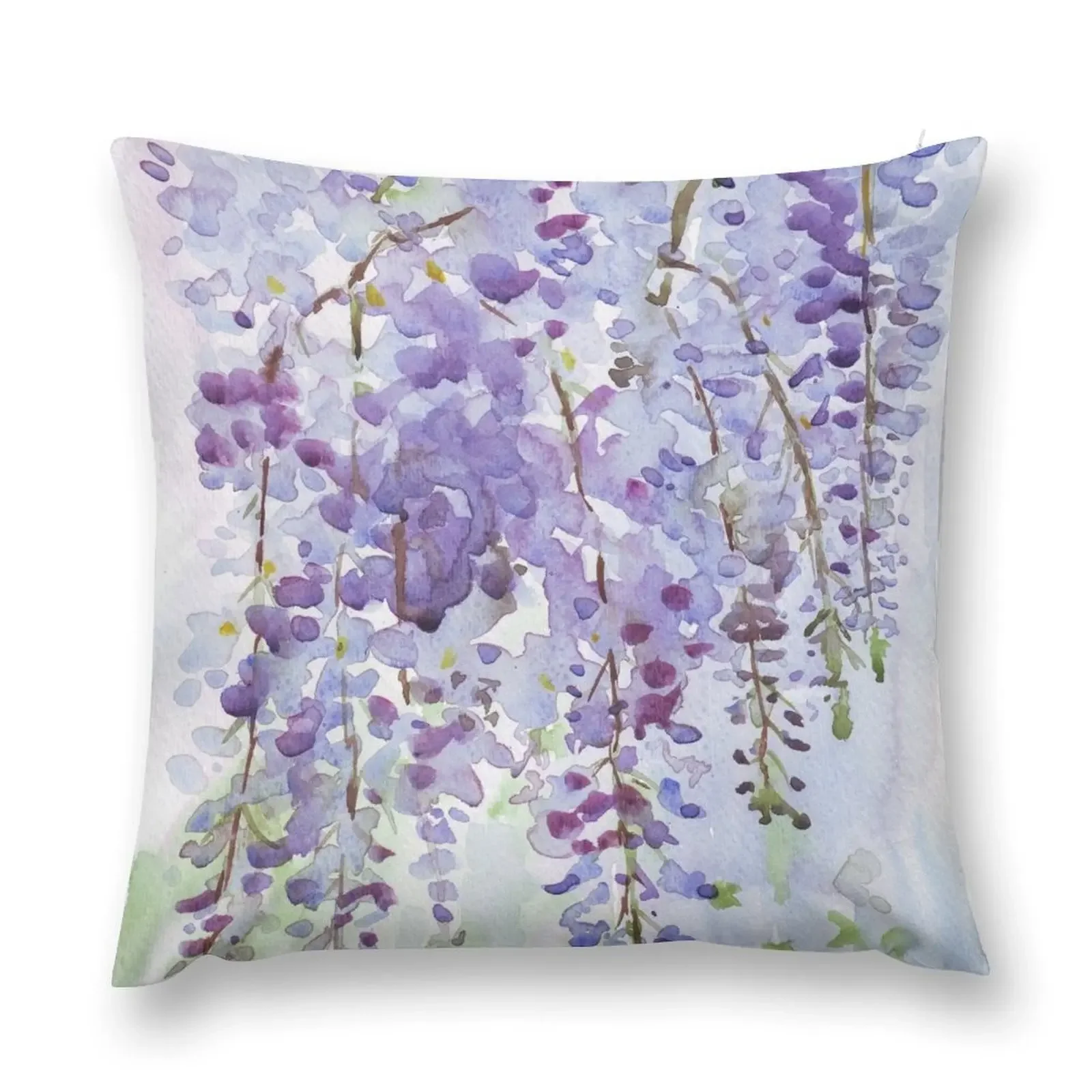 The Wisteria's scent Throw Pillow Cushion Cover ornamental pillows for living room pillow