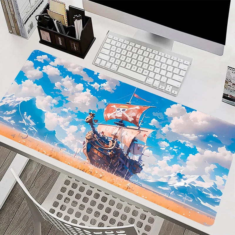 

Mousepad Laptop Anime Mouse Pad Office PC Accessories Keyboard Pad Rubber Cup Mat Soft One Piece Luffy Mouse Mat Large Desk Mat