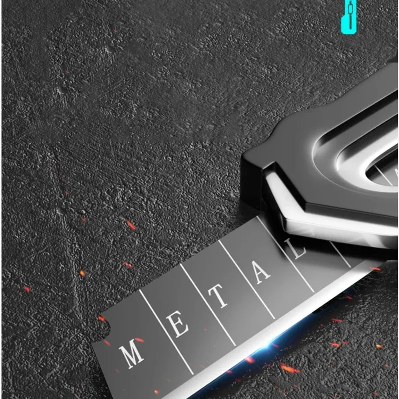 سكينة صناعية من الفولاذ المقاوم للصدأ مع شفرة فولاذية عالية الكربون قابلة للاستبدال لقطع الورق ومستلزمات الطلاب المكتبية #2