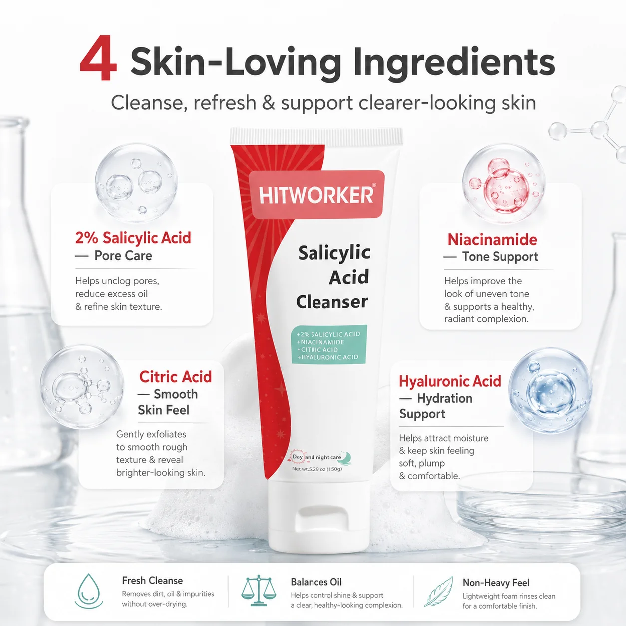 150g Akne Giderici Köpük Yüz T - Salicylic Acid Cleanser incelemesi ve fiyatı