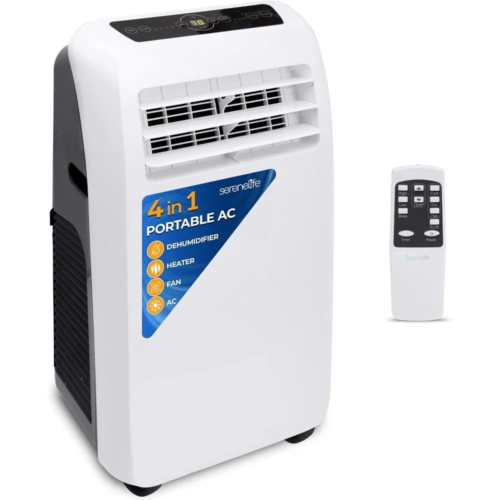 Small Air Conditioner Portable 10,000 BTU w/Built-in Dehumidifier Heat, Portable AC unit for rooms up to 450 sq ft