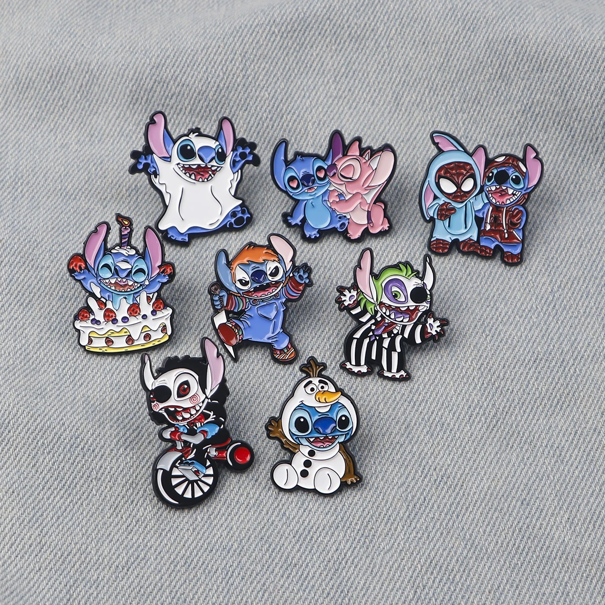 لطيف الغريبة المينا دبابيس الكرتون الملاك دبابيس للنساء شارات على ظهره التلبيب دبابيس تأثيري مجوهرات هالوين اكسسوارات هدية #3