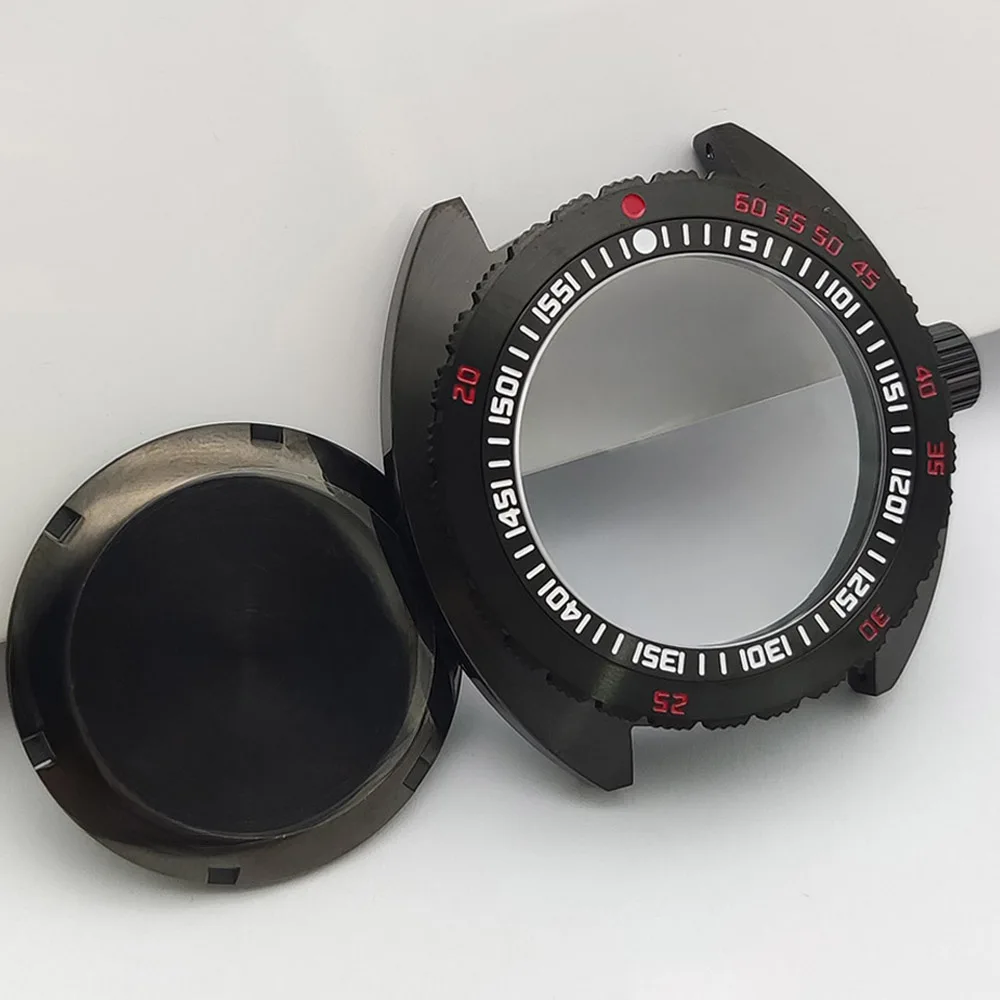 Six Colors for 28.5MM Dial NH35 Case 42MM Sapphire Crystal Case 5ATM Rotatable Bezel For NH35 NH36 4R36 Movement image 4