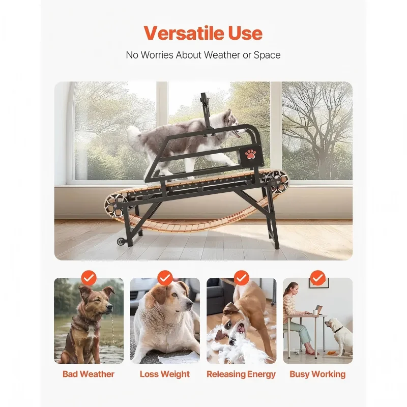 USMILEPET Wholesale Wood High Quality Indoor Pet Treadmill Running Machine Dog Agility Training Treadmill Fashion Style For Dog