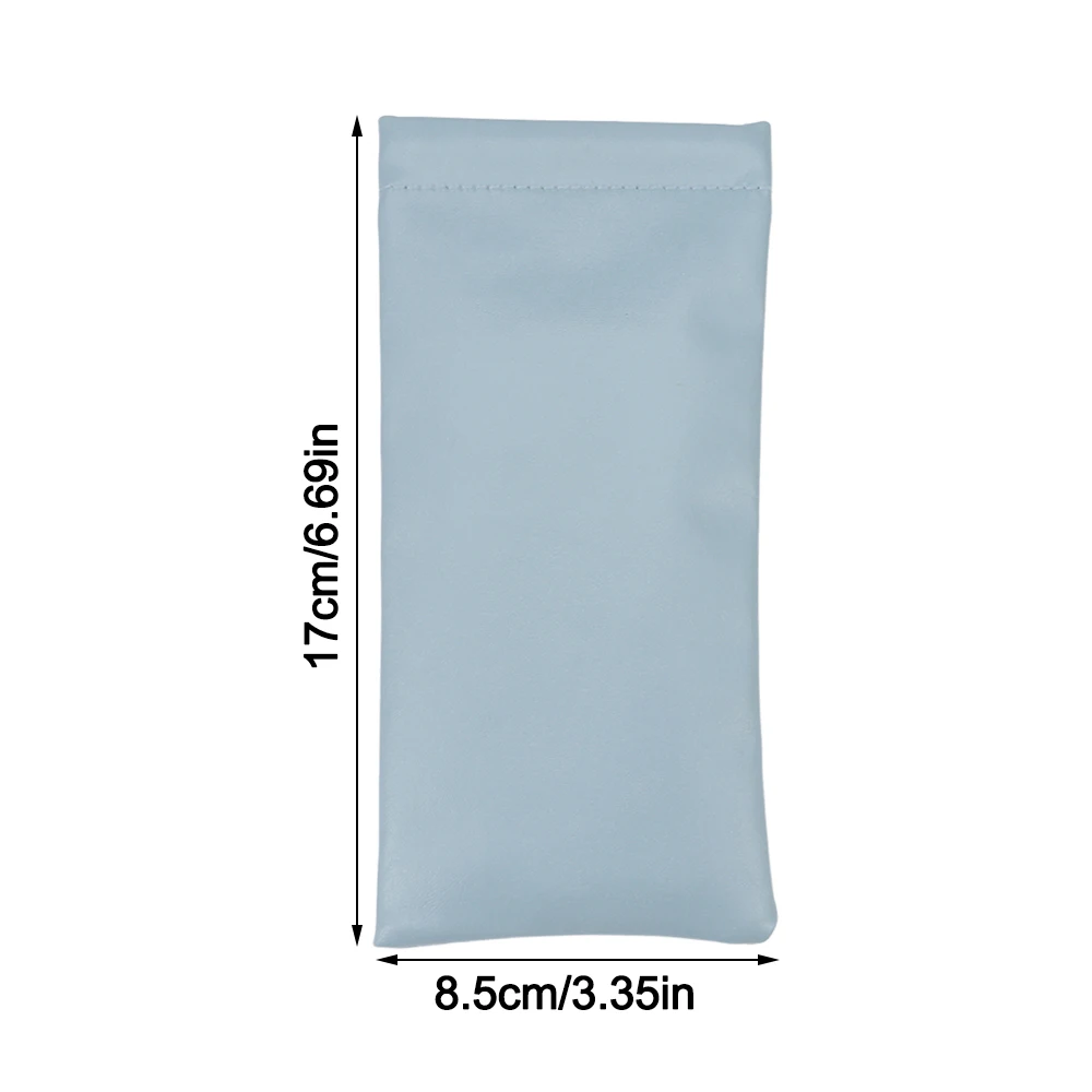 Gifts PU Sun Glasses Pouch Soft Leather Solid Eyewear Storage Bags Eyewear Accessories Simple Waterproof Bag Case