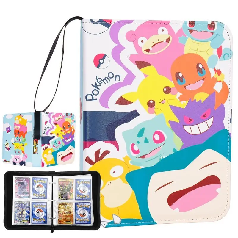 

Pokemon Album Binder Photocard PU Zipper Photo Album Carte Holder Toys Cartoon Collection Folder Letters Cards' Hobby Gifts