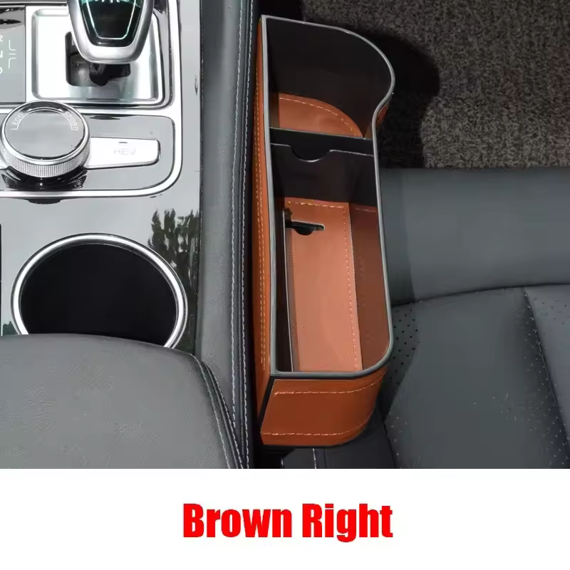Car Seat Gap Organizer preventing a smartphone from falling into the seat gap