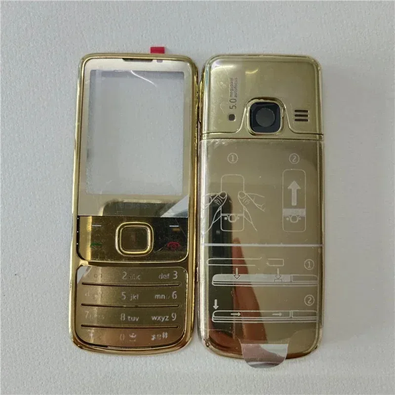 حافظة كاملة لهاتف نوكيا 6700 6700c 6700 إطار أمامي كلاسيكي متوسط + غطاء خلفي حافظة باب خلفي مع لوحة مفاتيح باللغة الإنجليزية #6