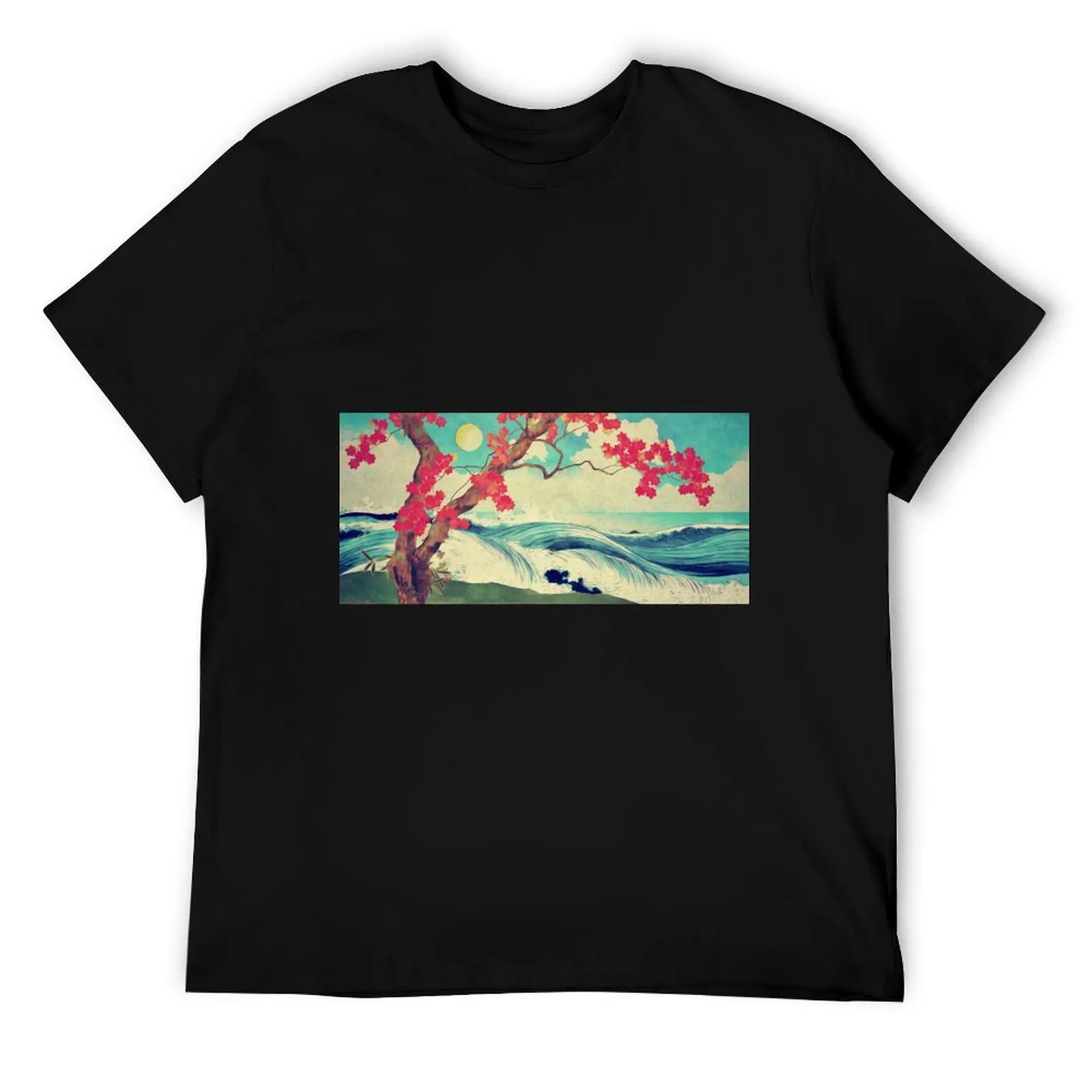 

Waking to the Wild and Beautiful Ocean of Dhin T-Shirt cotton t shirts man 100% cotton t shirts high quality T-Shirt