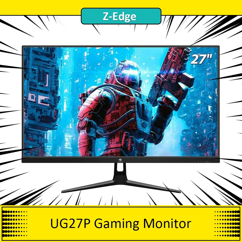 Z-Edge UG27P 27-inch Gaming Monitor, 1920x1080 FHD IPS Panel, 240Hz 1ms MPRT Response Time, Support FreeSync，LED 16:9 Display