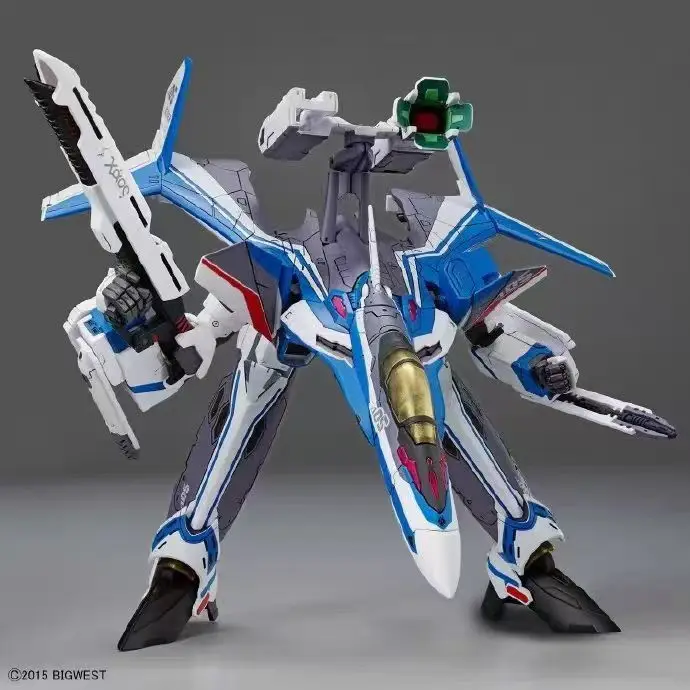 

Bandai Genuine HG 1/100 VF-31J Siegfried Hayate Immelmann Use Assembly Model Kit Collectible Anime Action Figure Toy Gift