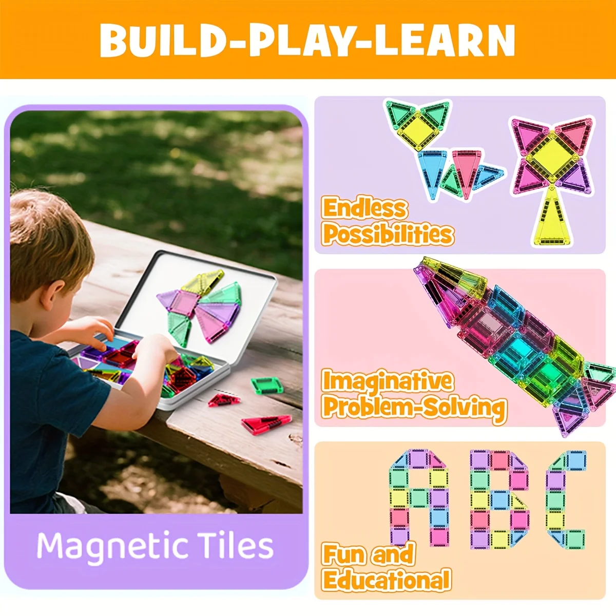 Mini blocs de construction magnétiques pour enfants, jouets magnétiques portables aux couleurs vives et aux motifs amusants, cadeau d'anniversaire et de vacances