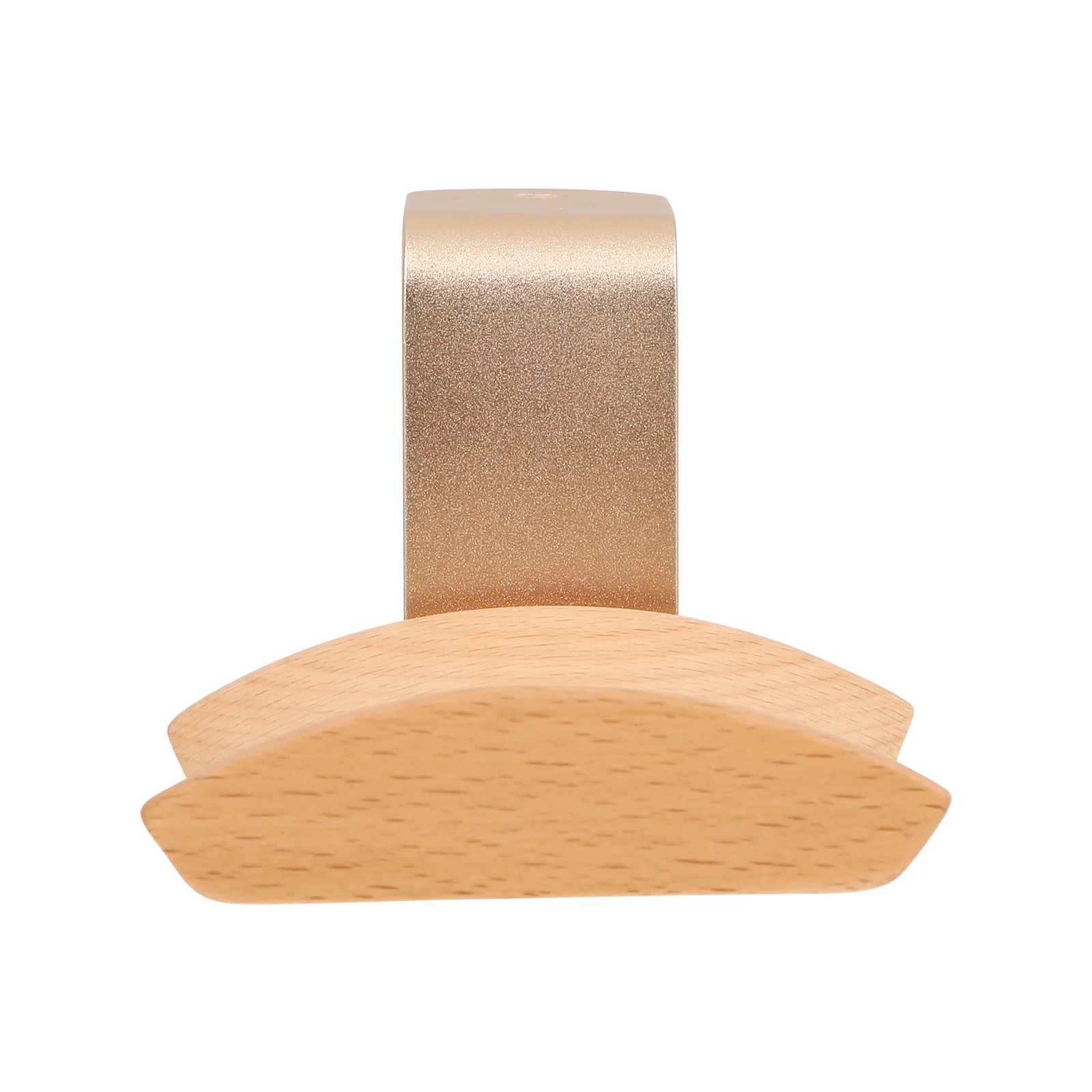 

Solid Wood Headphone Storage Rack Aluminum Alloy Hook Holder Bracket For Earphones Bags Umbrellas Keys Bedroom Kitchen Living