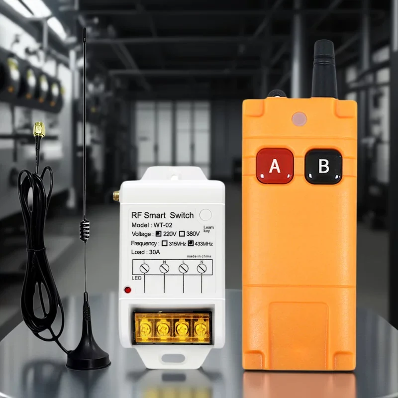 433mhz  AC220V  high power  1 channel  specially designed for Water  pump controller switch 100m