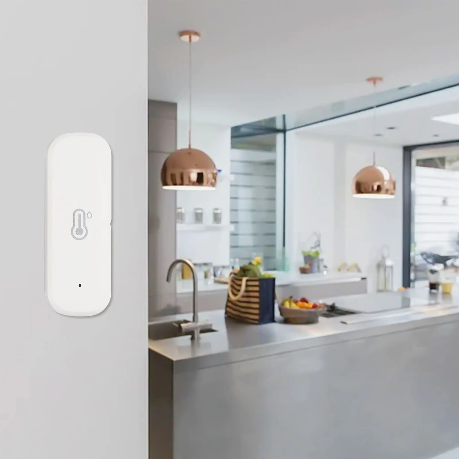 

Датчик температуры и влажности, 2 шт., Wi-Fi-детектор для приложения интеллектуальной жизни, точный мониторинг, поддержка автоматизации