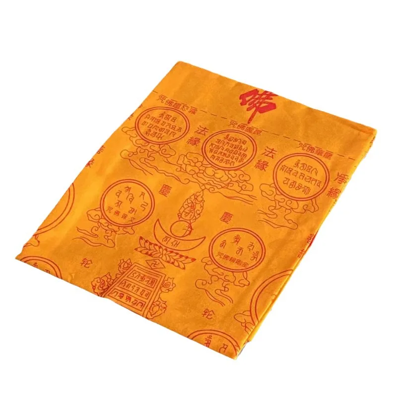 Tibetan style Tibetan printed reincarnation, cotton silk screen printing, temple supplies, home decorations, resin crafts mascot
