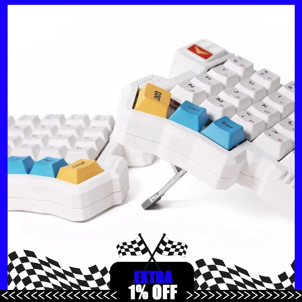 

Silakka54 Разделенная клавиатура Проводная эргономичная клавиатура на заказ Регулируемая наклонная поддержка Поддержка Qmk/Сплит-клавиатура с фланцем