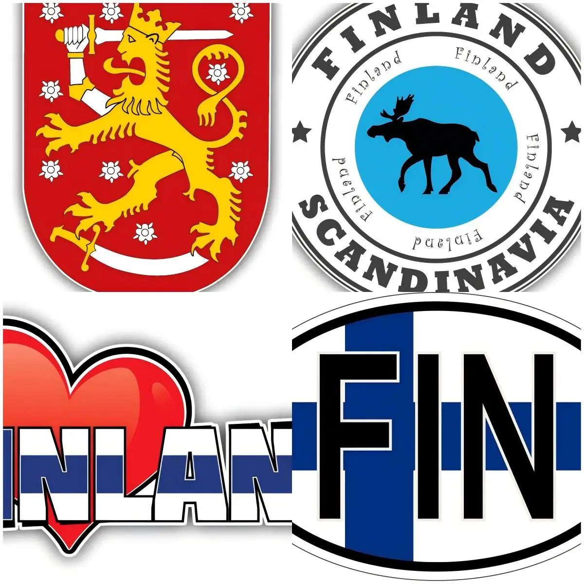 

Finland Finnish Vinyl Wall Decal Motorcycle Fridge Tablets Durable Decorative Styling Waterproof Accessories
