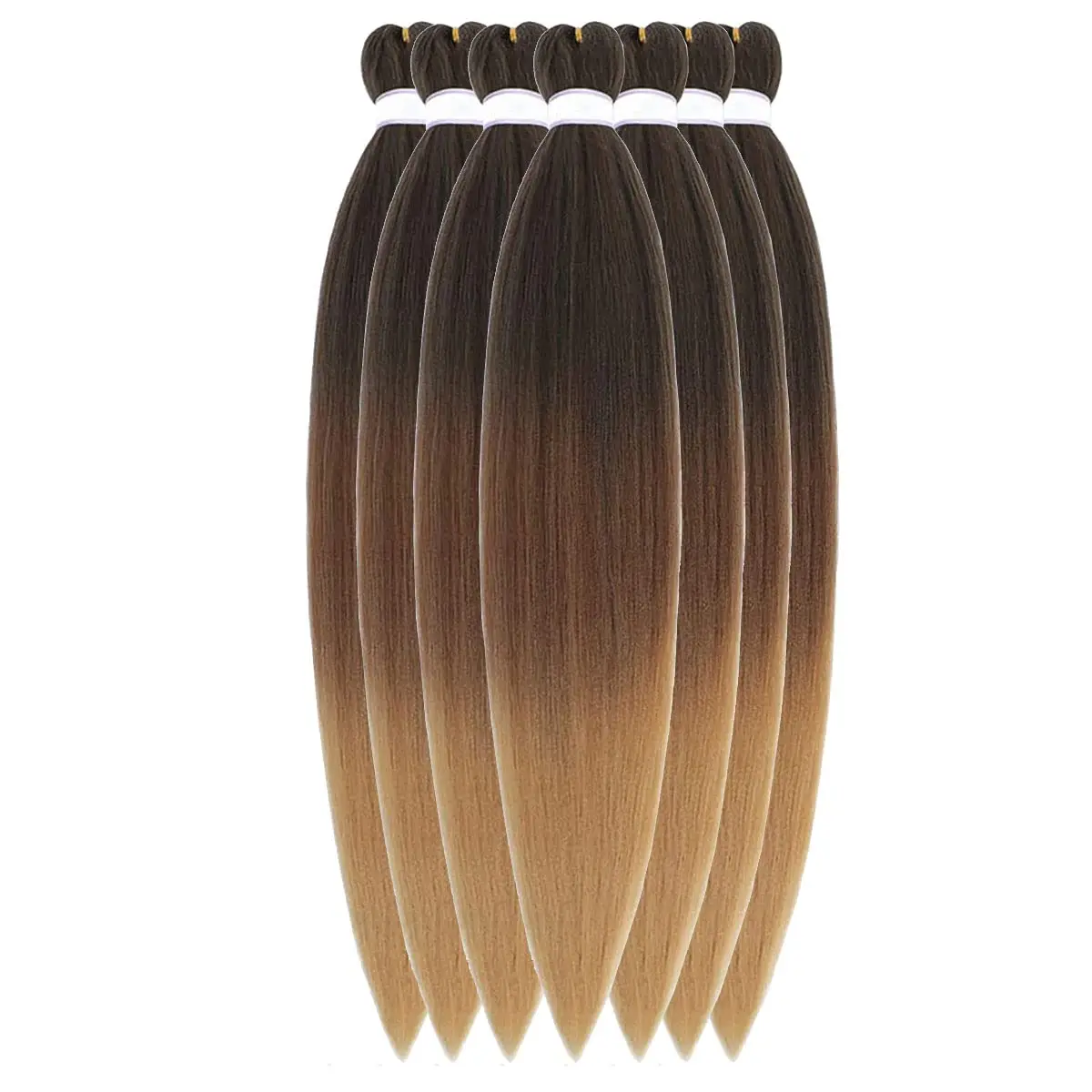 26 inch 1 piece per package synthetic easy braids yaky pre-stretched hair hot water setting available synthetic crocheting hair image 6