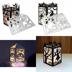 Halloween Box latarnia metalowe matryce do cięcia Scrapbooking dekoracja papierowe rzemiosło forma do noża ostrze noża szablon wytłaczane szablony