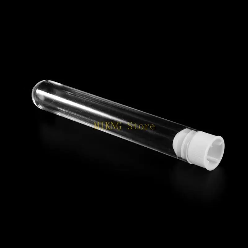 10 многофункциональных пластиковых прозрачных пробирок с крышками с круглым дном для школы, лучшая распродажа