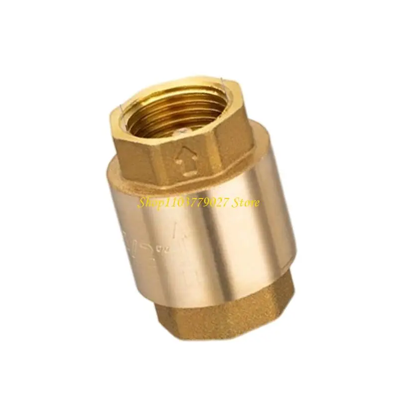 C4DF Heavy Duty Brass Check Valves 6 Inch Vertical Installation Leak Prevention For Water Systems Multiple Pipe Connection