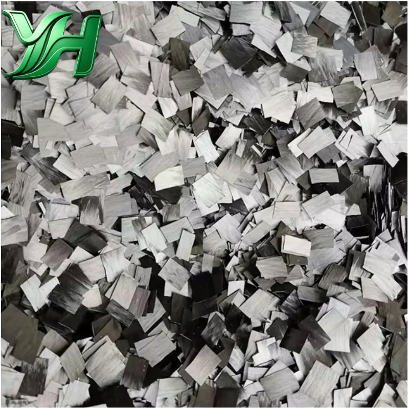 Hojuelas de Fibra de Carbono Picada de 15 mm, Cortes Cortos de Fibra de Carbono, Material Compuesto Forjado para Refuerzo de Resina Epoxi y Plástico, Bricolaje
